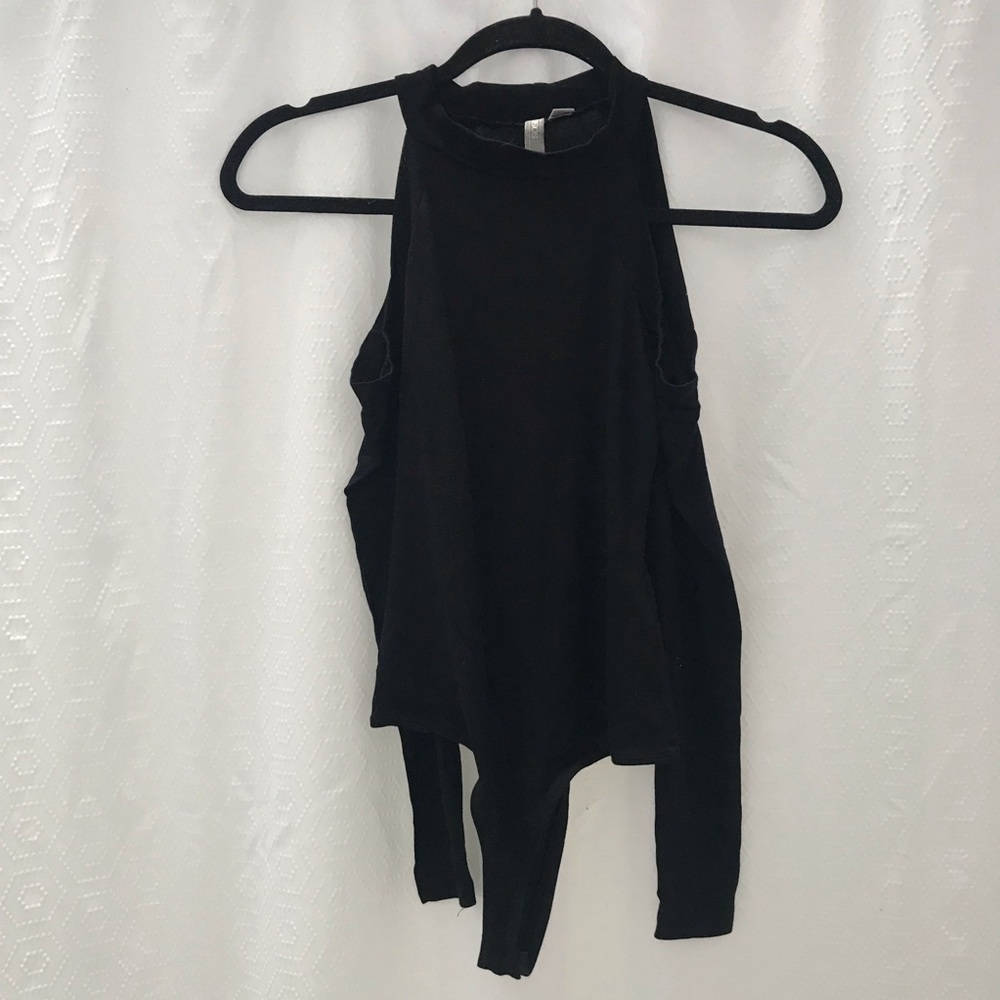 ASOS Black Cold Shoulder Bodysuit Size 0